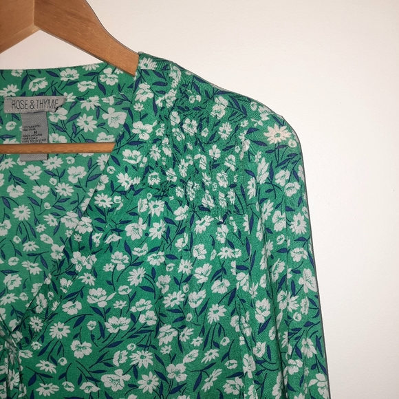 Rose & Thyme Rayon blouse size M - Picture 9 of 9